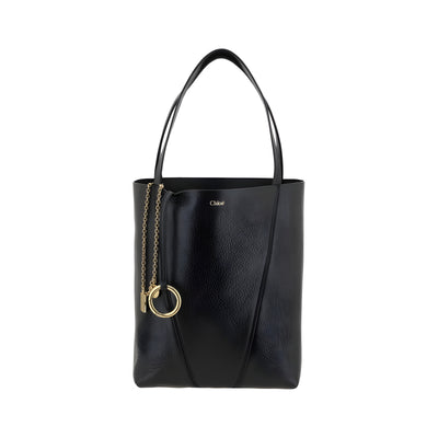 Geantă de umăr Chloé Black Spin