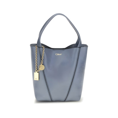 Geantă de umăr Chloé Blue din piele de vițel