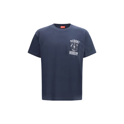 Tricou din bumbac Diesel Blue