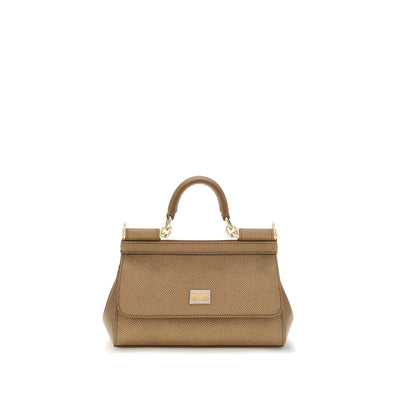 Geantă Dolce & Gabbana bej din piele