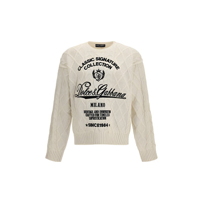 Dolce & Gabbana Beige Cotton Sweatshirt