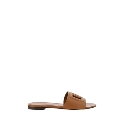 Dolce & Gabbana Brown Flat Sandals