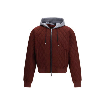 Dsquared² Bordeaux Fabric Bomber Jacket
