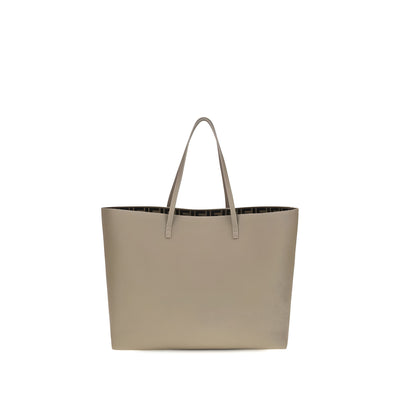 Fendi Beige Calf Leather Bos Taurus Shoulder Bag
