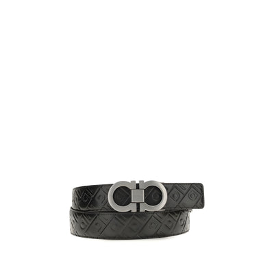 Ferragamo Black Gancini Belt