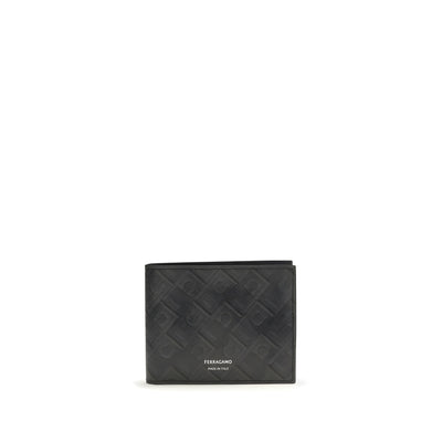 Portofel Ferragamo negru din piele