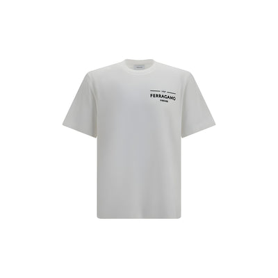 Ferragamo White Cotton T-Shirt