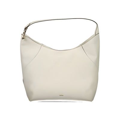 Geantă Furla albă din piele Lara