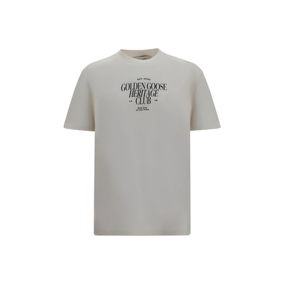 Tricou Golden Goose alb din bumbac