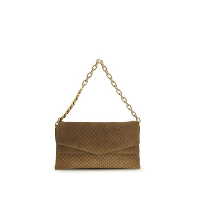 Geantă de mână Gucci din piele întoarsă maro