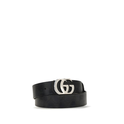 Gucci Black Cotton Belt