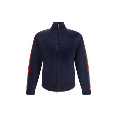 Gucci Blue Wool Full-Length Jacket