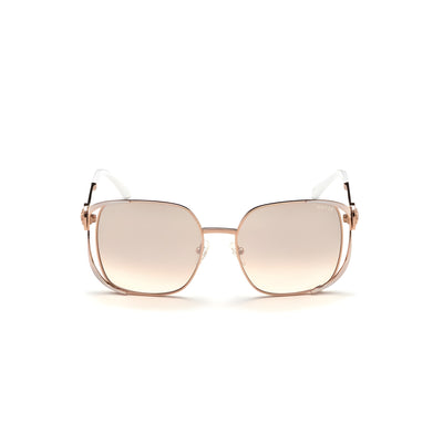 Ochelari de soare Guess roz auriu din metal