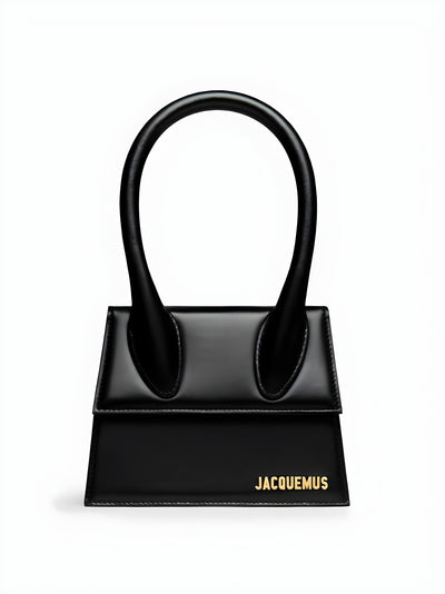 Jacquemus Black leather Le Chiquito moyen bag