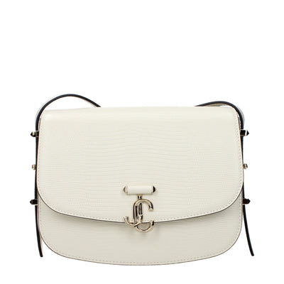 Geantă crossbody Jimmy Choo din piele albă