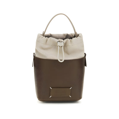 Geantă bucket maro Maison Margiela