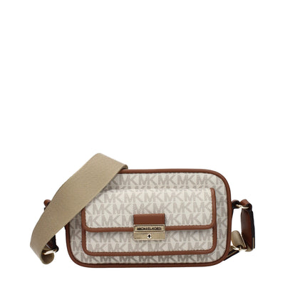 Geantă Crossbody Michael Kors din Material Textil Bej