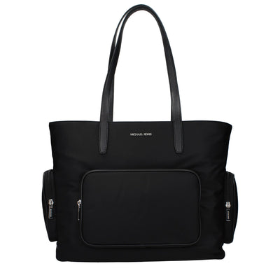 Geantă de umăr Michael Kors neagră din material textil