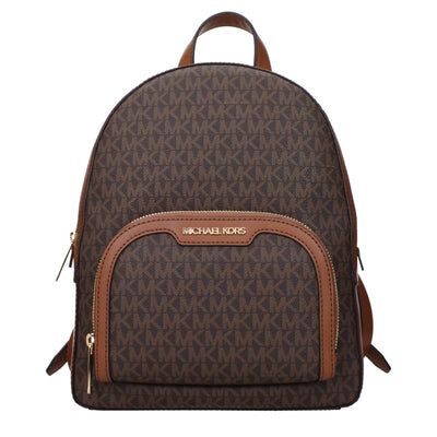 Rucsac Michael Kors maro din material textil