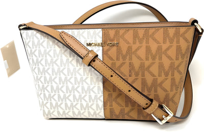 Michael Kors Jet Set - Small Two-Tone Logo Crossbody Bag