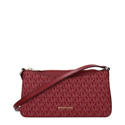 Geantă crossbody Michael Kors roșie din material textil