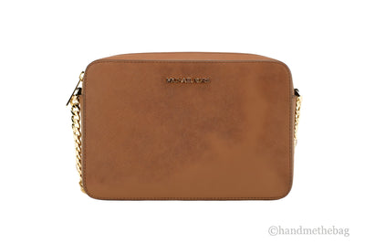 Michael Kors Zipper Closure Saffiano Leather Crossbody Bag