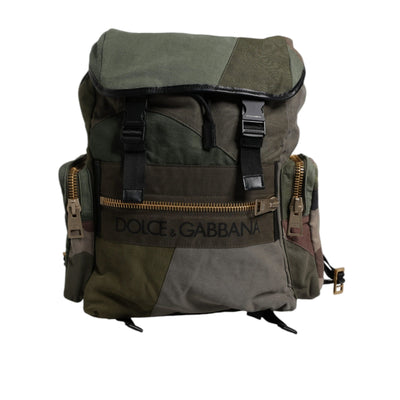 Rucsac de călătorie Dolce & Gabbana Military Green Patchwork
