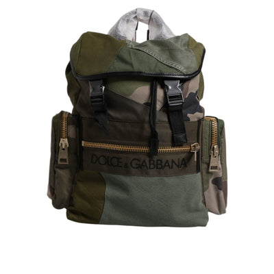 Rucsac de voiaj Dolce & Gabbana Military Green Patchwork Bag