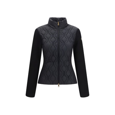 Geacă Moncler neagră din bumbac