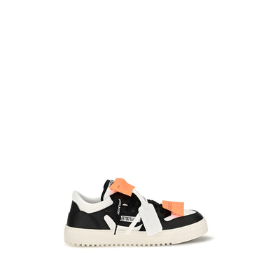 Sneakers low top Off-White multicolori din piele