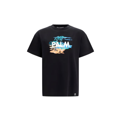 Tricou Palm Angels negru din bumbac