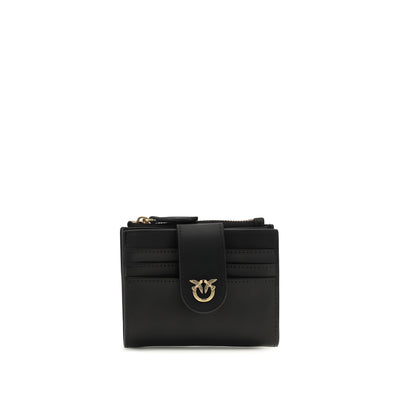 Portofel negru cu logo PINKO