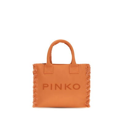 Geantă Shopper PINKO Orange cu logo