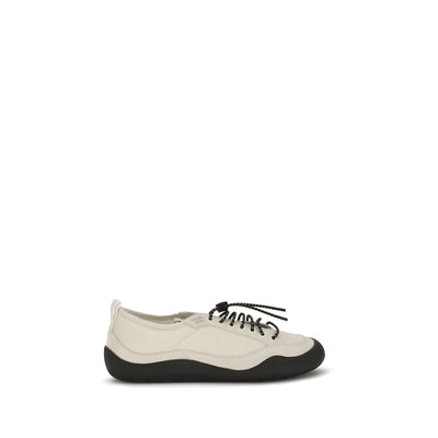 Tenisi sport din material textil bej Prada