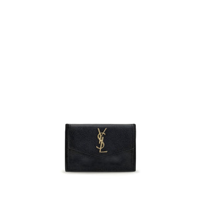 Portofel Saint Laurent negru din piele de vițel