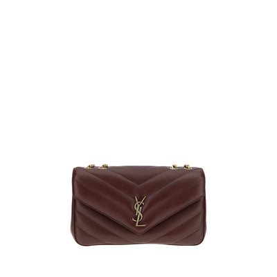 Geantă de umăr Saint Laurent bordo