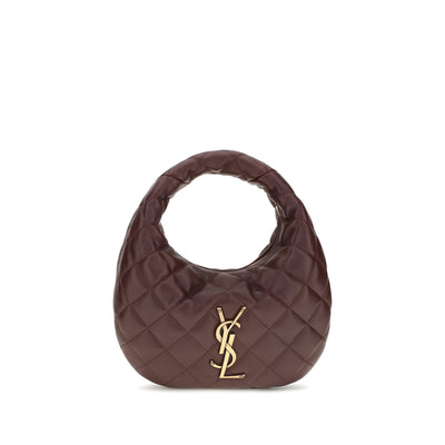 Geantă Saint Laurent maro din piele nappa