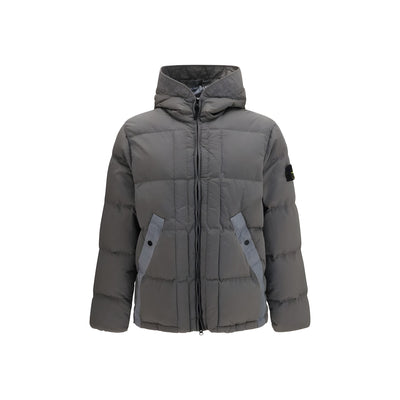 Stone Island Gray Polyamide Shell Jacket