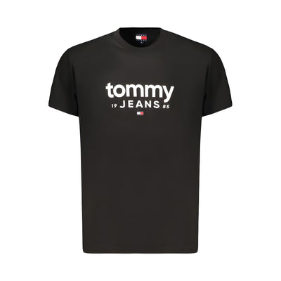 Tricou Tommy Hilfiger negru din bumbac