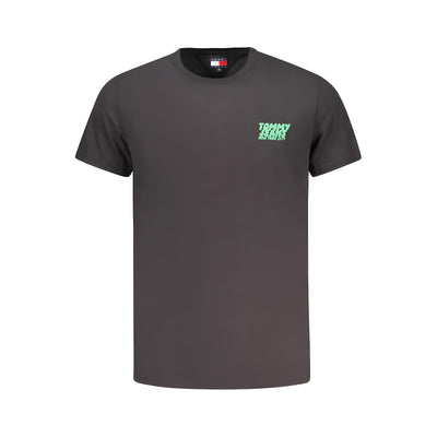 Tricou Tommy Hilfiger negru din bumbac