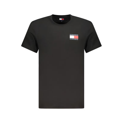 Tricou Tommy Hilfiger negru din bumbac