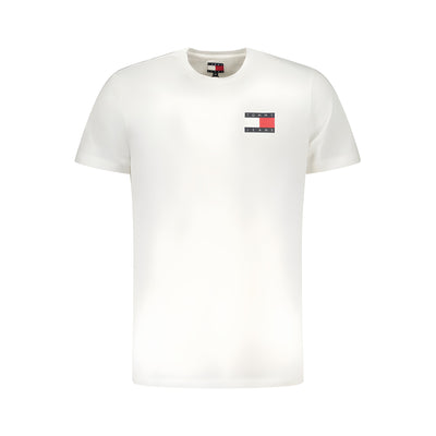 Tricou Tommy Hilfiger alb din bumbac