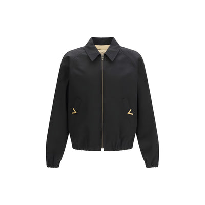 Valentino Garavani Black Cotton Bomber