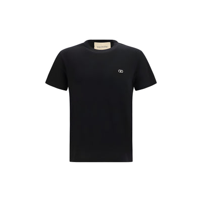 Tricou Valentino Garavani negru din bumbac