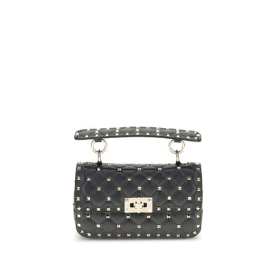 Valentino Garavani Black Lambskin Shoulder Bag