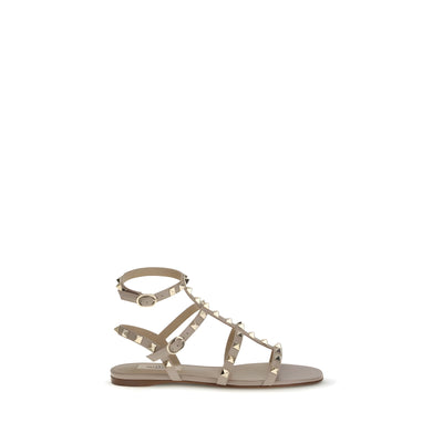 Valentino Garavani Beige Flat Sandals
