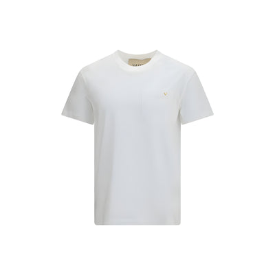 Tricou Valentino Garavani alb din bumbac