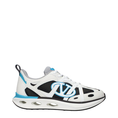 Sneakers sport Valentino Garavani albe din material textil