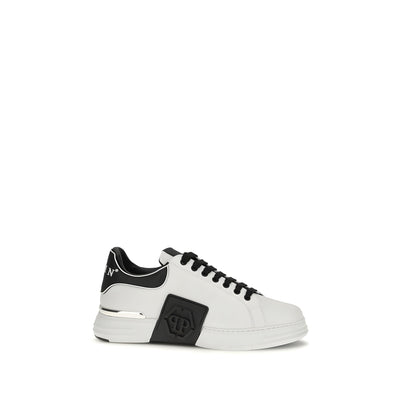 Philipp Plein White Low Top Sneakers