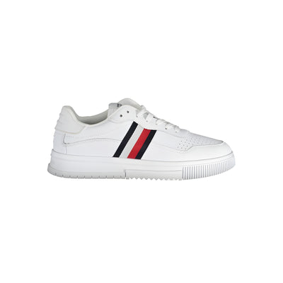 Sneakers Tommy Hilfiger albi din piele